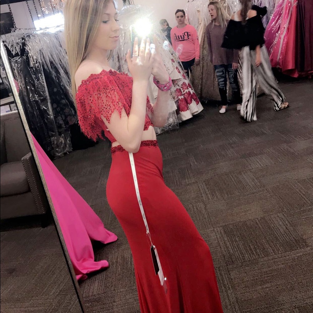 Ellie Wilde Two Piece Prom Dress